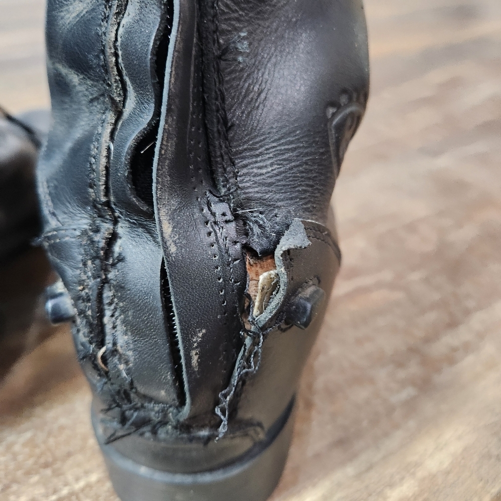 Ariat Heritage II Field Tall Black Riding Boot Zip Style 55001 Size 7.5 *Damaged - Picture 5 of 16